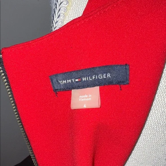 Tommy Hilfiger Black and Red Midi Dress - Picture 5 of 5